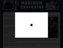 Tablet Screenshot of maximumrestraint.com